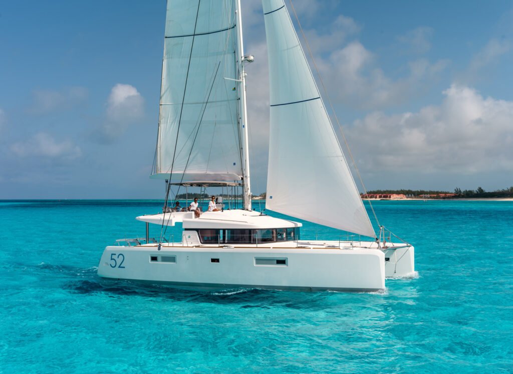 Lagoon 52 F yacht charter in French Polynesia