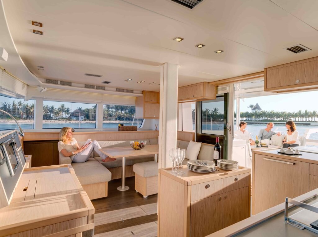 Lagoon 52 F yacht charter in French Polynesia