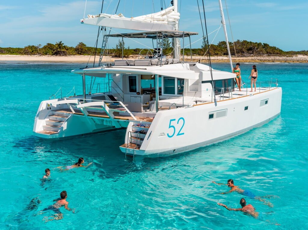 Lagoon 52 F yacht charter in French Polynesia