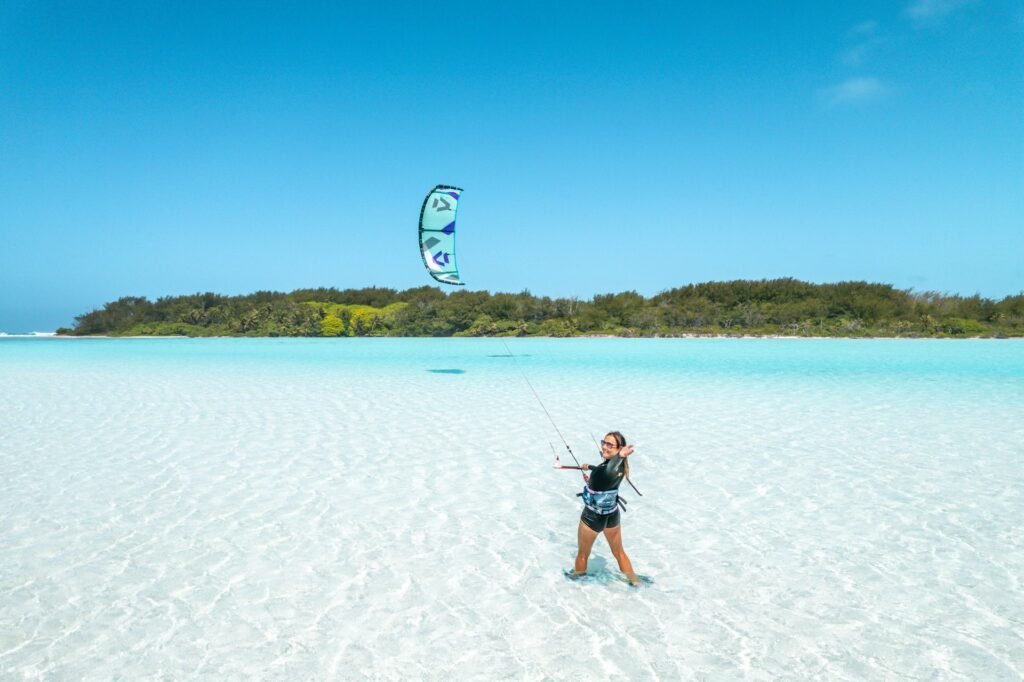 Kitesurfing in the Fakarava Biosphere